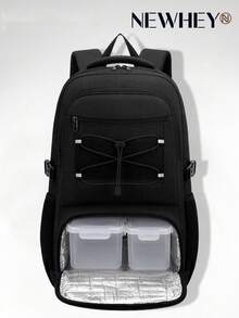 NEWHEY Waterproof Laptop Backpack, Anti‑Theft Travel Backpack For Men, Insulated Lunch Compartment Backpack For Work Office Camping Picnic Business Trip - Multicolor - View 1
