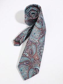 1PC Fashion Versatile Men's Exquisite Paisley Pattern Tie Suitable For Daily Wear, Shopping, Dating, Business, Banquet And Party - Multicolor - View 6