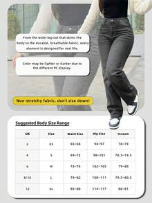 Women's Retro Loose Boyfriend Straight Leg Jeans - Grey - View 3