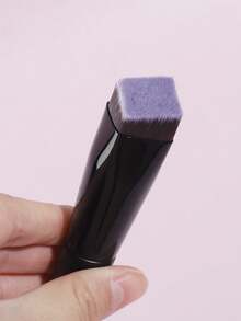 Single Cosmetic Brush Quadrangular Square Foundation Brush - Black - View 2