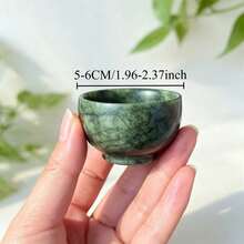 1pc Natural Crystal Carved Bowl, Crystal Home Decor, Spiritual Altar Offering Bowl, Unique Holiday Gift, Crystal Collector - Multicolor - View 18