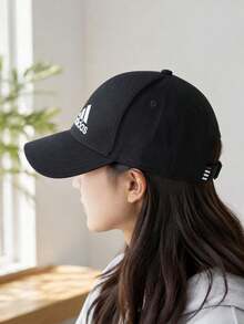Adidas Unisex BBALL CAP COT Outdoor Classic Baseball Cap, Adjustable Sun Protection Hat For Daily Commute, Casual Sports, FK0891 - Black - View 5
