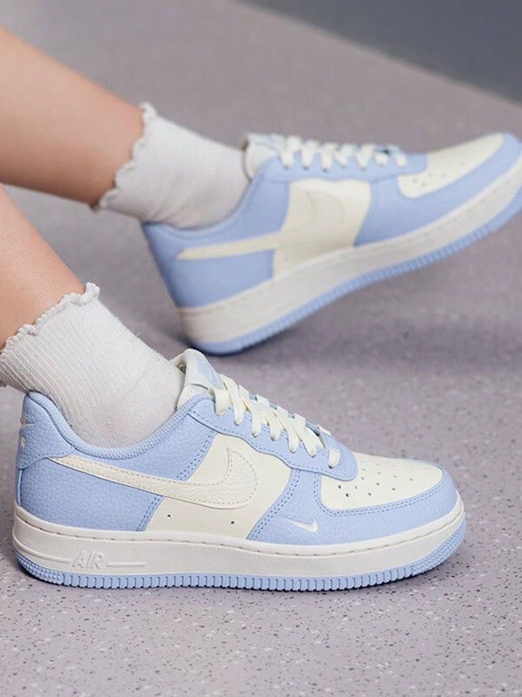 Nike Air Force 1 '07 Comfortable Durable Sneakers Women's Blue/Beige - Blue Rice - View 1