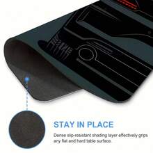 Sports Car Square Mouse Pad Dark Green Small Mousepads Desk Accessories, Stitched Edge Non‑Slip Rubber Base 9.4x7.8 Inches Desktop Protector Computer Desk Mat Laptop Keyboard Pad For Home Office School Gaming, Gift For Family Friends Colleagues - View 8