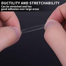 100pcs High Strength Acrylic Residue-Free Double-Sided Adhesive Strips - Die-Cut Round Hook And Loop Fasteners, Waterproof, Suitable For Home Decor, Wedding, Balloons, Posters, Photo Frames, Car Decoration, Model Fixing, Party Supplies - Multiple Styles - View 3