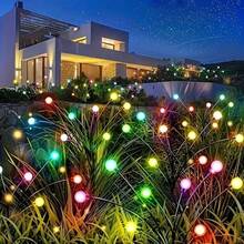 Solar Powered 6-Head Firefly Ground Stake Lights, Solar Panel Automatically Charges During The Day And Lights Up At Night, 6 Warm Light Heads With Flexible Bendable Metal Stems, Stems Can Be Adjusted To Any Angle To Simulate The Dynamic Effect Of Fireflies Flying, Soft Warm Yellow Light Creates A Healing Atmosphere, Ground Stake Base For Easy Installation, Simply Insert Into Soil Or Lawn To Complete The Setup - Solar Firefly - View 11