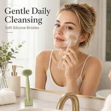 2pcs Silicone Face Mask Brush Cleansing Brush TPR Soft Bristle Face Wash Massage Brush Mask Mud Applicator Scraper Spoon Beauty Skincare Cleaning Tool Reusable - Multicolor - View 2
