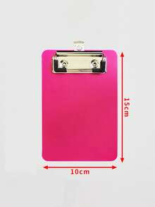 1pc Sparkly Pink Glitter Acrylic Clipboard, Portable Golden‑Clip Writing Board, Decorative Light‑Weight Document Holder For School, Office & Travel Note‑Taking & Paper Organizing - Rectangle - View 15