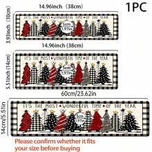 1pc Christmas Tree Pattern Water Absorbent Mat, Sink Faucet Drain Pad, Suitable For Kitchen, Bathroom Sink, Countertop, Diatomaceous Earth Material, Trimmable, Quick Dry Mat - Multicolor - View 6