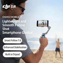 dji Osmo Mobile 7 Smartphone Gimbal Stabilizer, Lightweight Tracking, Smart Selfie Stick, Long Battery Life, Suitable For Live Streaming & Vlogging, Smart Stabilization, Foldable, Built-In Tripod (Brand New, Only Unsealed & Activated) - White - View 10