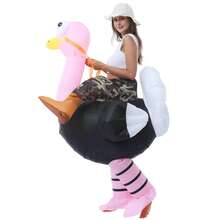 Inflatable Ostrich Costume, Suitable For Women, Men, Adult Role Play Party, Inflatable Ostrich Costume, Inflatable Funny Costume, Halloween, Christmas, Carnival Party - Apricot - View 6