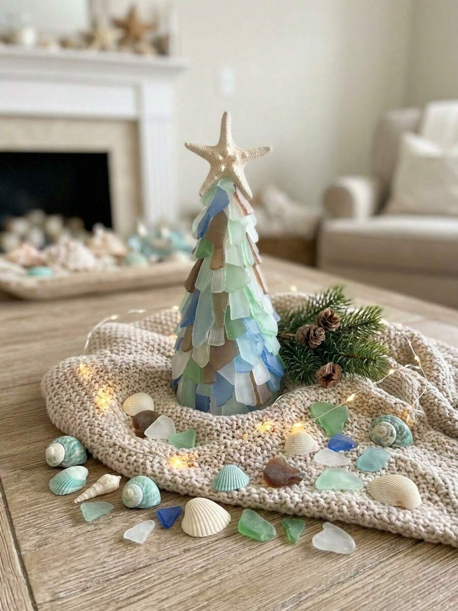 DIY Beaded Christmas Tree Set, Handmade Beaded Craft Decoration Kit, Includes Colorful Beads, Pendants, Tree Top Decoration And Base, Suitable For Desktop Holiday Decor, Winter Home Decoration, Christmas Party Decoration, Christmas DIY Craft, Creative Handmade Gift - DIY - View 1