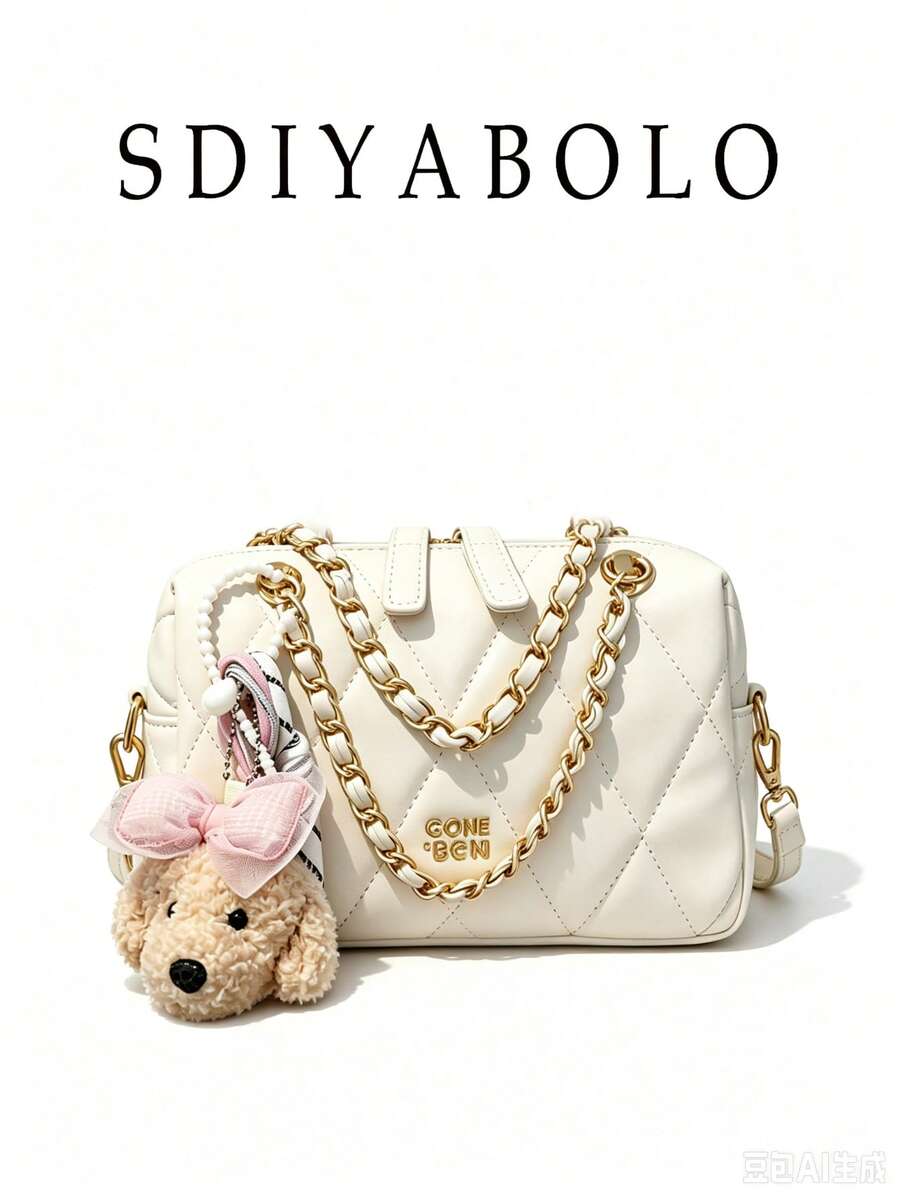 Women's Rhombus Chain Shoulder Bag, New Spring Fashion Small Square Bag, Versatile Crossbody Bag