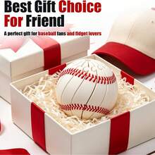 Puzzle Ujung Jari Berbentuk Bola Baseball, Bertema Olahraga, Hadiah Koleksi Kreatif, Cocok untuk Penggemar dan Pencinta Baseball, untuk Remaja 14 Tahun ke Atas, Satu Ukuran, Gaya dan Warna Acak, Hadiah Natal - Hadiah Ulang Tahun - Hadiah Sempurna - Hadiah Liburan - Hadiah Kecil - MultiWarna - View 1