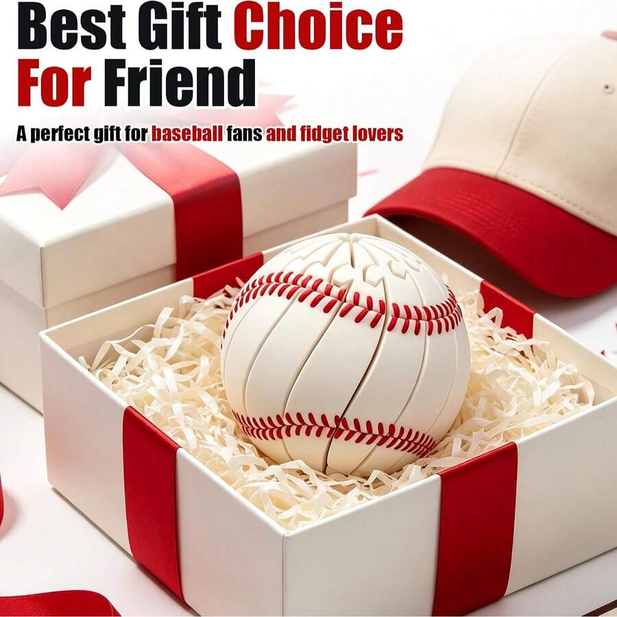 Puzzle Ujung Jari Berbentuk Bola Baseball, Bertema Olahraga, Hadiah Koleksi Kreatif, Cocok untuk Penggemar dan Pencinta Baseball, untuk Remaja 14 Tahun ke Atas, Satu Ukuran, Gaya dan Warna Acak, Hadiah Natal - Hadiah Ulang Tahun - Hadiah Sempurna - Hadiah Liburan - Hadiah Kecil - MultiWarna - View 1