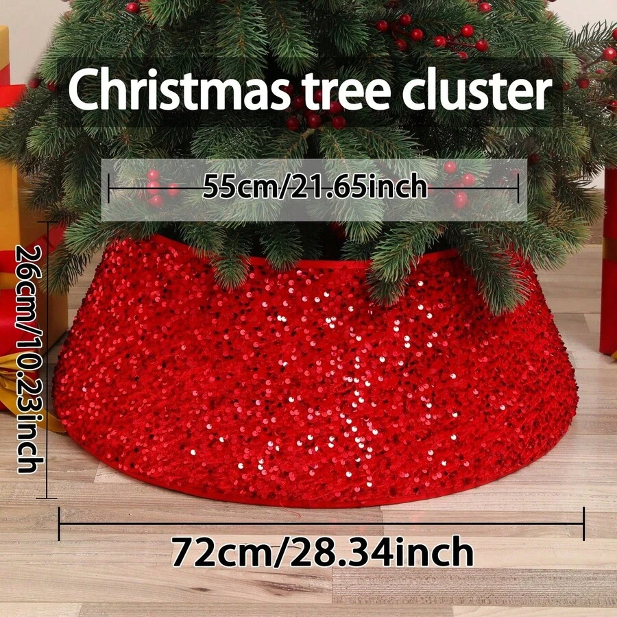 Tinsel Decoration - Red 72*55*26 - View 1