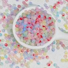 384pcs Set/100pcs Loose Beads Dual Color Gradient Crystal Bead Kit, Used For Handmade DIY Necklace, Bracelet, Earrings, Bag Charm, Phone Pendant, Craft Supplies Making Materials - A - View 5