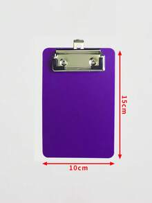 1pc Sparkly Pink Glitter Acrylic Clipboard, Portable Golden‑Clip Writing Board, Decorative Light‑Weight Document Holder For School, Office & Travel Note‑Taking & Paper Organizing - Rectangle - View 14