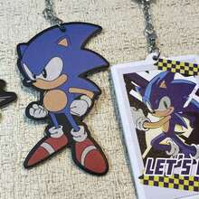Sonic 1 قطعة/3 قطع مجموعة سلسلة مفاتيح سونيك أنمي ألعاب ريترو، حلقة مفاتيح كرتونية تعليقة حقيبة للحقيبة الظهر والمحفظة ديكور معلق - متعدد الألوان - مشاهدة 4