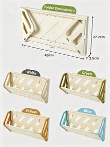 1 Colorful Wall-Mounted Shoe Storage Box, Foldable Multifunctional Storage Shelf (No-Drill), Easy To Install And Space-Saving For Entryways, Hallways, And Closets; Compact Shoe Storage Suitable For Homes, Living Rooms, And Bedrooms; Holiday Gift. - Multicolor - View 5