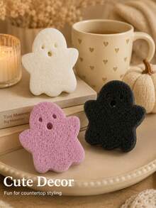 6pcs Halloween Ghost Kitchen Sponges, 3-Layer Double-Sided Multicolor Cleaning Brushes, Multi-Functional Dish Cloths For Sink, Stove, Plates, Pots, Kitchen Cleaning Tools, Easy Cleaning, Perfect Gift For Back To School And Graduation - One Size - View 8