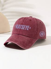 Unisex Fashion Essential Highly Attractive All-Season Decorative "KATSEYE" Print Pattern Baseball Cap, Lightweight And Easy To Carry, Washable, Perfect Gift For Family And Friends - Washing Cap 3 - View 16