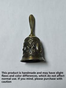 1pc Vintage Metal Hand Bell Suitable For Elderly - Bedside, Wedding Party, Bar, Church, Hotel, Christmas, Wedding Service, Reception, Dinner, Library, Bar And Other Occasions, Suitable As Meditation Gift For Bedridden Elderly - Style a - View 11