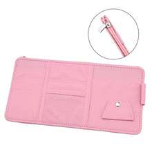 Car Sun Visor Organizer, Multi‑Functional Glasses Clip, Fashion Glasses Holder, Card & Document Pouch - A - View 5