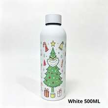 The Grinch 6 Colors Christmas Vacuum Insulated Water Cup, Joyful Christmas Style With Carrying Strap Stainless Steel , Double-Wall Reusable Travel Tumbler, Winter Holiday Christmas Gift - Multicolor - View 7