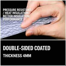 1pc Double-Layer Thickened 4MM Bubble Film Window Insulation Curtain, White Edging, No-Drill Self-Adhesive Sealing Windproof Window Film, Winter Cold Protection & Summer Heat Insulation, Universal For Home Bedroom Windows - White-edged Bubble Film Curtains - View 4