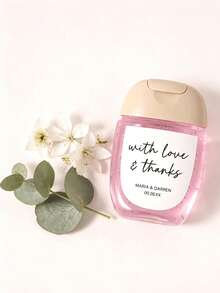 Customized No-Rinse Hand Sanitizer Label Stickers, (Stickers Only) Suitable For Baby Shower, Graduation, Wedding, Bridal Shower, Coming Of Age, Birthday, Holiday Party And Other Occasions (Stickers Only) - Multicolor - View 2