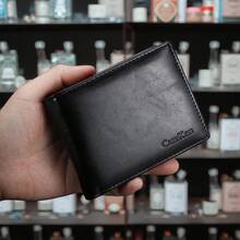 CarrKen 1pc Men's New Multi-Slot Multi-Function European & American Vintage Teenager Short Open Wallet - Multicolor - View 9