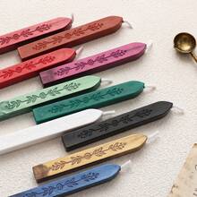 Leaf Pattern Wax Seal Sticks With Core, 10pcs/Box Mixed Colors, Sealing Wax For Wax Stamps, Sealing Wax Beads For DIY Decorating Envelopes, Wedding Invitations, Greeting Cards, Postcards, Gift Wrapping, Crafts, Scrapbooking - Leaf Pattern Wax Stick/Box - View 6