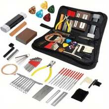 72PCS Guitar Tool Kit Professional Guitar Maintenance Tool Kit for Guitar Ukulele Bass Banjo Luthier Tools Guitar Repair Tool Kit for Guitar Player or String Instrument Enthusiast Beginner - 72 Stk. - Übersicht 8