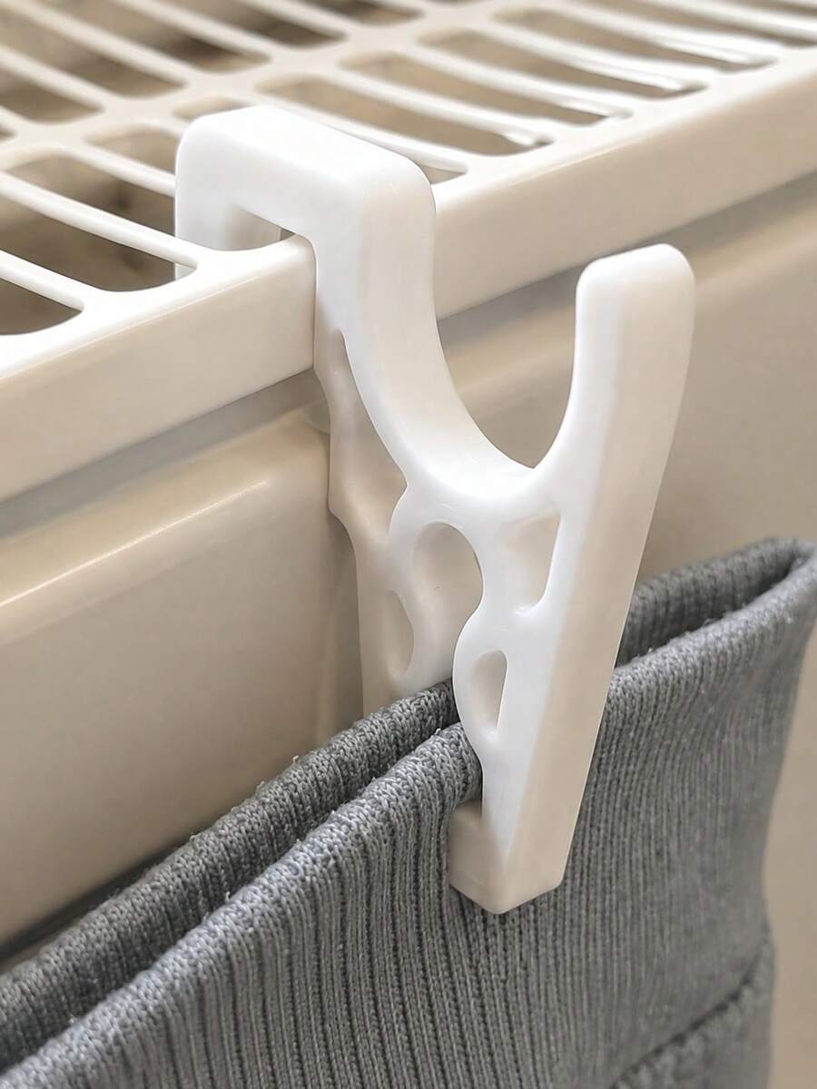 1/2/4pcs Drill-Free Radiator Hooks, Plastic Clothes Hanger, Multi-Functional Hook, Can Hang Towels And Clothing, Space-Saving Storage, Adhesive Wall-Mounted Clothes Rack, Suitable For Radiators, Bedroom, Bathroom, Kitchen, Lightweight Laundry Storage Solution - Multicolor - View 1