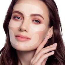 1pc Facial Wrinkle Removal Silicone Patch, Improves Skin Texture, Transparent Patch, Soft And Comfortable, Self-Adhesive And Portable, Reusable, Facial Tape - Multicolor - View 3