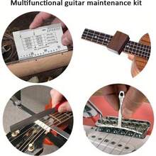 72PCS Guitar Tool Kit Professional Guitar Maintenance Tool Kit for Guitar Ukulele Bass Banjo Luthier Tools Guitar Repair Tool Kit for Guitar Player or String Instrument Enthusiast Beginner - 72 Stk. - Übersicht 5