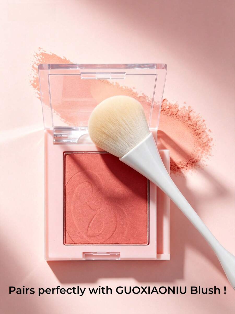 GUOXIAONIU Blush Brush, Slim‑Waist Ergonomic Handle, Soft Dense Bristles, Even Powder Pickup & Seamless Blending, Multi‑Use For Blush Contour & Highlight, Sensitive Skin Friendly - Multicolor - View 1