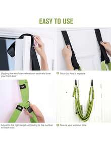 2pcs (Elastic Band + Storage Bag) Backbend Trainer Aerial Yoga Rope Split Hip Opener Elastic Stretching Band Backbend Women Door Hanging Inversion Rope - Multicolor - View 9