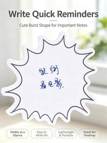 Creative Minimalist Japanese Style Speech Bubble Sticky Notes, Fresh Journaling Memo Notes, Reusable Sticky Notes - Practical Recording Tool For Back To School Season - A - View 5
