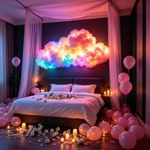 RGB Magic Cloud Smart Light, Supports Music Sync DIY Color Change, Holiday Gift, Gaming Room/Bedroom Space/Party Venue First Choice Lighting Decoration, Define Your Style - Multicolor - View 3