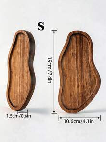 High-Quality Wooden Tray - Serving Plate, Dessert Plate, Dish, Cheese Plate, Snack Plate, Plate, Decorative Tray - Sturdy Solid Wood Construction, Specially Designed For Tea And Fruit Display - Sushi, Salad, Appetizer And Tabletop Centerpiece, Fashionable Wooden Tray, Add Style To Room Decor, Bedroom Decor, Kitchen Accessory - View 14