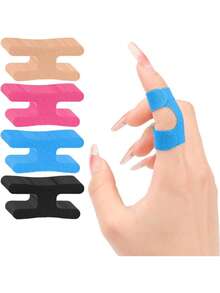 50/100pcs Pre-Cut Elastic Bandage Tape, Breathable Multi-Style Finger & Toe Protection Patches, Unisex Sports Finger & Toe Protective Tape, Comfortable For Daily & Sports Use - Yellow - View 7