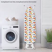 1pc Ironing Board Replaceable Cover , Christmas Tree Cookie Man Print Polyester Household Ironing Table Cloth Ironing Board Cover - Multicolor - View 8