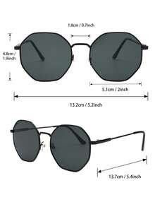 3 Pairs Men's Fashion Geometric Pattern Glasses Set, Perfect Blend Of Modern Style And Vintage Charm, Suitable For Vacation Outfits, Parties, Daily Wear, Fits All Face Shapes. - Multicolor - View 5