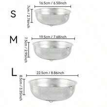 Stainless Steel Single Ear Strainer - Rust-Proof, Suitable For Washing Pasta, Fruits & Vegetables, Rice, And Storing/Drying Kitchenware - Silver - View 17