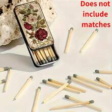 1pc Vintage Red Rose Paper Matchbox (Matches Not Included), Multi-Functional Portable Pocket Size Mini Storage Box, Exquisite Gift For Girlfriend Or Best Friend On Christmas, Valentine's Day, Halloween And Other Holidays - View 3