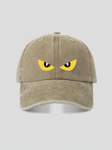 1 buah/2 buah Topi Baseball Unisex Bergaya Vintage, Motif Huruf A-Z, Tersedia Berbagai Warna Vintage, Tekstur Lembut, Dapat Diatur, Model Dad Hat - MultiWarna - View 14