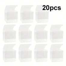 1/5/20/50pcs Transparent PVC Gift Boxes, 3 Sizes, Candle Packaging Party Supplies Favor Boxes - Multiple Styles a - View 13
