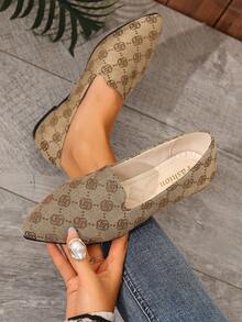 Women's New Elegant Comfortable Flat Shoes - Khaki - View 6